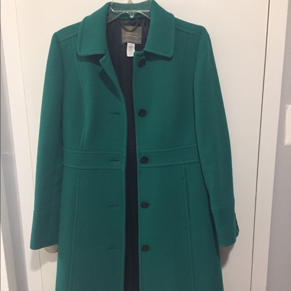 j crew green coat